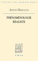 Phenomenologie Realiste 2711624528 Book Cover