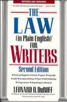 Law In Plain English for Writers (In Plain English) 1572484764 Book Cover
