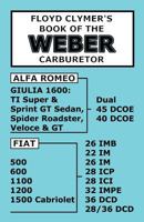 Floyd Clymer S Book of the Weber Carburetor 1588501051 Book Cover