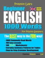 Preston Lee's Beginner English 1000 Words For Filipino Speakers 198642314X Book Cover
