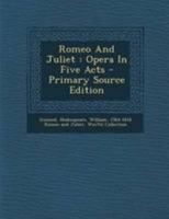 Romeo and Julet (LIbretto) 1017446474 Book Cover