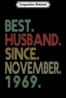 Composition Notebook: Mens 50th Wedding Anniversary Gifts Husband Since August 50 Journal/Notebook Blank Lined Ruled 6x9 100 Pages 1673581331 Book Cover