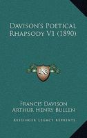 Davison's Poetical Rhapsody V1 1164617753 Book Cover