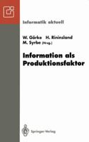 Information als Produktionsfaktor 3540559604 Book Cover