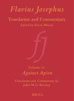 Flavius Josephus: Against Apion 9004246312 Book Cover