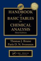 Crc Handbook Of Basic Tables For Chemical Analysis, Third Edition 1420080423 Book Cover