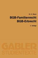 Bgb - Familienrecht, Bgb - Erbrecht 3409021795 Book Cover