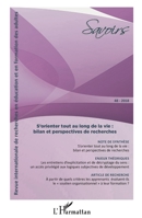 S'orienter tout au long de la vie : bilan et perspectives de recherches (Savoirs) (French Edition) 2343164606 Book Cover