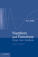 Numbers and Functions: Steps into Analysis 0521457734 Book Cover