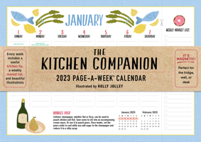 The Kitchen Companion Page-A-Week Calendar 2023: Magnetic - Perfect for the Fridge, Wall, or Desk 1523517190 Book Cover