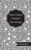 Geburtstage Jubil�en Jahrestage: Jahresunabh�ngiger ewiger Kalender mit Monats�bersichten f�r mehr �bersicht und Gelassenheit 1708455396 Book Cover