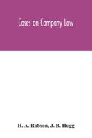 Cases on Company Law 9354042058 Book Cover