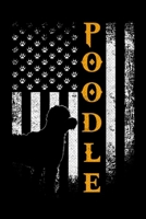 Poodle: Vintage USA Poodle Dog Silhouette American Flag Funny Gift Journal/Notebook Blank Lined Ruled 6x9 100 Pages 1695975235 Book Cover