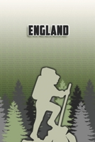 England: Wandertagebuch: England. Ein Logbuch zum Pilgern und Wandern  mit vorgefertigten Seiten und viel Platz für deine Reiseerinnerungen. Eignet ... oder als Abschiedsgeschenk (German Edition) 1694990613 Book Cover