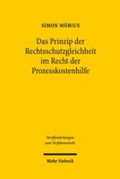 Das Prinzip Der Rechtsschutzgleichheit Im Recht Der Prozesskostenhilfe 3161528921 Book Cover