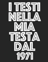 l Testi Nella Mia Testa Dal 1971: Musicisti Composizione Libro Strumento Carta personale scritta a mano Pianoforte Chitarra Standard 13 doghe Grande ... 8,5x11, copertina morbi B084DTDTXV Book Cover