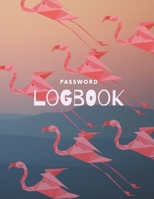 Password Logbook: Flamingo Internet Password Keeper With Alphabetical Tabs | Large-print Edition 8.5 x 11 inches 1652863524 Book Cover