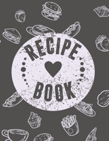Recipe Book: Blank Recipe Journal to Write in for Women,Cookbook to Note Down Your Favorite Recipes. Blank Recipe Journal And Organizer For Recipes (8.5 x 11" 100 pages Blank Recipe Book) 1711514314 Book Cover