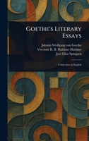 Goethe's Literary Essays 1145329721 Book Cover