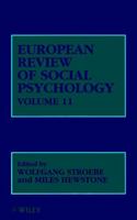 European Review of Social Psychology, European Review of Social Psychology V11 0471495700 Book Cover