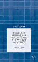 Forensic Authorship Analysis and the World Wide Web 1137413743 Book Cover