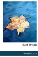 Avant-Propos 1115804162 Book Cover