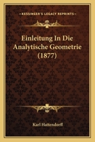 Einleitung in Die Analytische Geometrie 1161148434 Book Cover