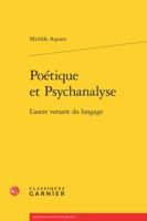 Poetique et Psychanalyse : L'autre Versant du Langage 240606137X Book Cover
