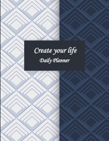 Daily Planner (53 weeks): Cool and Vintage Cover 8.5 X 11 in, large space to note and write your daily schedule as well as a to do list. 1709995505 Book Cover