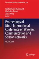 Proceedings of Ninth International Conference on Wireless Communication and Sensor Networks: WCSN 2013 8132218221 Book Cover