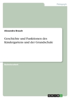 Geschichte und Funktionen des Kindergartens und der Grundschule 3346446166 Book Cover