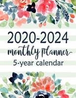 5-Year Calendar Planner, 2020-2024 Monthly: 60 Months Calendar, Monthly Schedule Organizer Planner For To Do List Academic Schedule Agenda Logbook and Journal, Personal Appointment, Student Teacher Or 1692555383 Book Cover