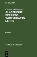 Sammlung G�schen Allgemeine Betriebswirtschaftslehre 3111214109 Book Cover