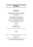The federal government's human resource management 1702578844 Book Cover