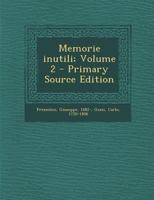 Memorie inutili; Volume 2 1021316520 Book Cover
