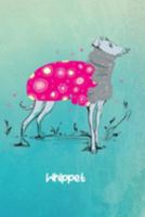 Whippet: Dogs Blank Lined Gift Journal Diary or Notebook, Hand Drawn Illustration, Wide Rule 1691331007 Book Cover