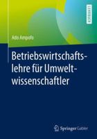 Betriebswirtschaftslehre Für Umweltwissenschaftler 3658125160 Book Cover