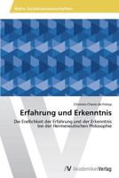 Erfahrung Und Erkenntnis 3639463560 Book Cover