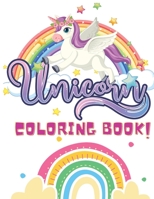 Unicorn Coloring Book: Big Unicorns Coloring Books for Kids - Coloring Book For Kids Ages 4-8: Rainbow, Mermaid Coloring Books For Kids Girls - Kids Coloring Book Gift 1639982132 Book Cover