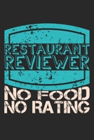 Restaurant Reviewer - No Food, No Rating : Notebook A5 Size, 6x9 Inches, 120 Dotted Dot Grid Pages, Food Critic Restaurant Tester Review Rating 1704028116 Book Cover