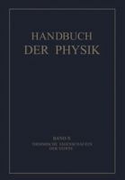 Handbuch der Physik, Band X: Thermische Eigenschaften der Stoffe 3642987168 Book Cover