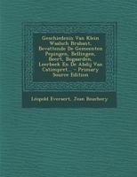 Geschiedenis Van Klein Waalsch Brabant, Bevattende De Gemeenten Pepingen, Bellingen, Beert, Bogaarden, Leerbeek En De Abdij Van Catimpret... 1293619396 Book Cover