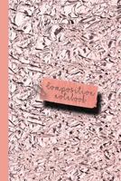 Composition notebook: Small sparkle glitter school or academic college ruled composition notebook for girls and women - Pink crinkle sparkle 1796292982 Book Cover