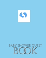 Baby Boy Foot Prints Stylish Shower Guest Book 0464432138 Book Cover