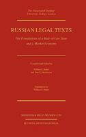 Russian Legal Texts: The Foundation of a Rule-of-Law State 9041106251 Book Cover