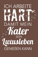 Ich arbeite hart, damit meine Katze ihr Luxusleben genießen kann: A5 Dodgrid (gepunktet)  | Agenda Journal | Perfekt zum Schreiben und Zeichnen | Geschenk Katerbesitzer (German Edition) 1696025338 Book Cover