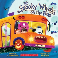 The Spooky Wheels on the Bus 0545174805 Book Cover