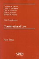 Constitutional Law 2002 Supplement, Fourth Edition 1454841729 Book Cover