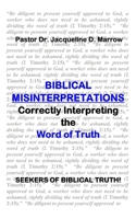 Biblical Misinterpretations: Correctly Interpreting the Word of Truth B0C2RPGW11 Book Cover