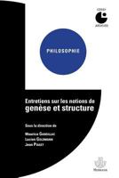 Entretiens Sur Les Notions de Gen�se Et de Structure 2705681337 Book Cover